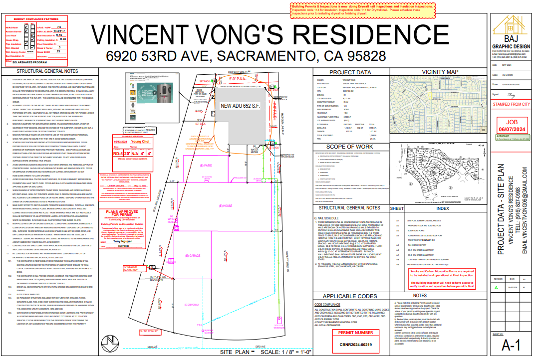 COUNTY SACRAMENTO ADU UNDER 650 S.F.